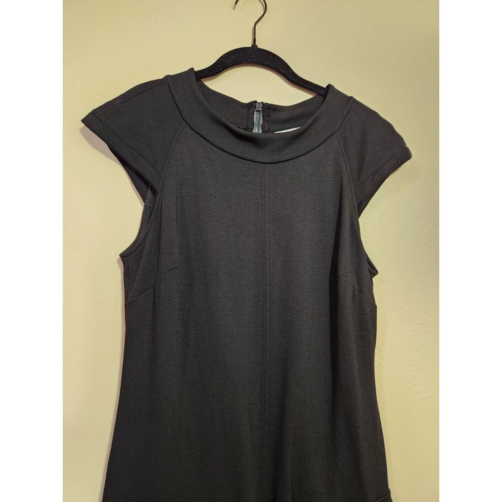 Kenneth Cole New York Black Cap Sleeve Dress Womens Size 8 With Pockets‎ - Picture 3 of 8